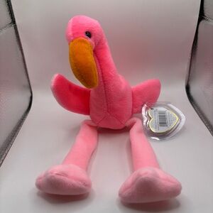 TY Beanie Baby - PINKY the Pink Flamingo
(4th Gen hang tag)MWMTs Stuffed Animal